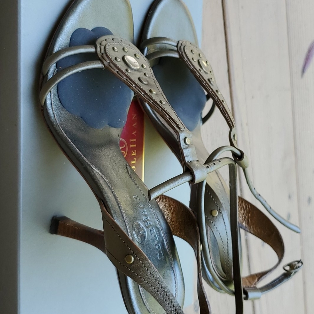 Cole Haan Ysabel Army Calf sandals /heels